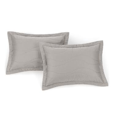 Porta travesseiro Trussardi Novara 300 fios 50cmx90cm Marmo