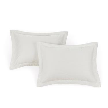 Porta travesseiro Trussardi Novara 300 fios 50cmx90cm Branco