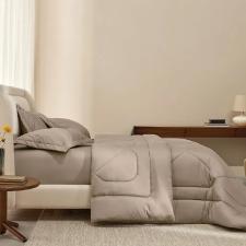 Edredom Trussardi Grasso 300 fios 100% Algod�o Solteiro 1,80mx2,50m Nocciola