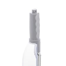 Descascador de vegetais em pl�stico e a�o inox com dispenser Lyor 6x5x20cm cinza