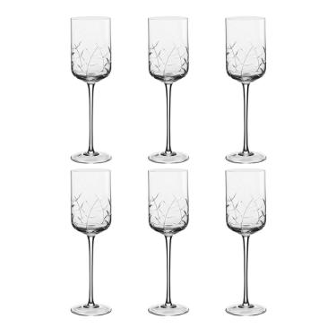 Jogo de ta�as vinho tinto em cristal Strauss 350ml 6 pe�as 401.602.167