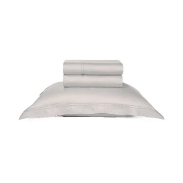 Jogo de len�ol Trussardi Galieno 300 fios 100% Algod�o Solteiro Marmo