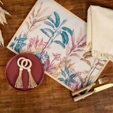 Jogo de argolas para guardanapos Copa&Cia Complement Tassel 4 pe�as