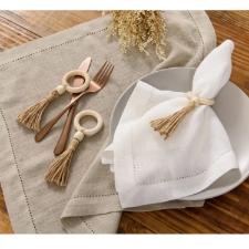 Guardanapo de linho Copa&Cia 50x50cm natural