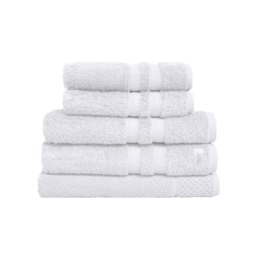 Jogo de Banho e Rosto Buddemeyer Algod�o Eg�pcio 5 Pe�as 77cmx1,40m Branco