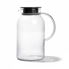 Jarra em Vidro com Tampa Inox Dynasty Twinkle 1,8 Litro para Mesa Posta Elegante