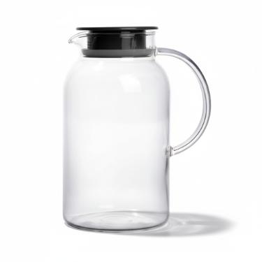 Jarra em Vidro com Tampa Inox Dynasty Twinkle 1,8 Litro para Mesa Posta Elegante