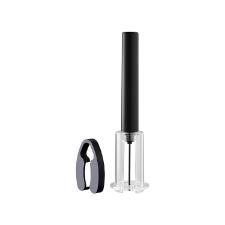 Saca-rolhas agulha a v�cuo em ABS com cortador de lacre Fracalanza 5x19cm preta
