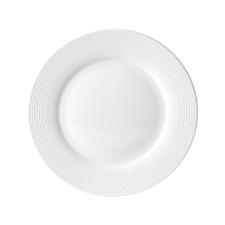 Prato raso em porcelana L'hermitage Brizzard 26,7cm branco