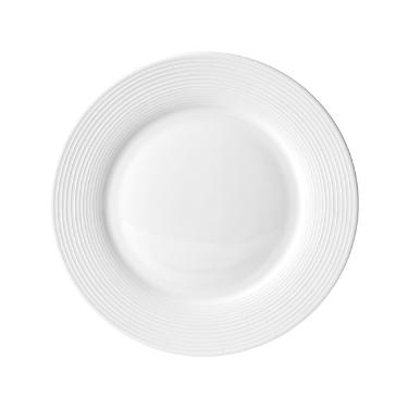 Prato raso em porcelana L'hermitage Brizzard 26,7cm branco
