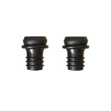 Jogo de bomba v�cuo em inox e abs com 2 tampas Fracalanza preta