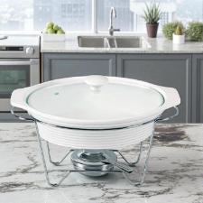 Rechaud oval em cer�mica Fracalanza Eleonora 1,5 litro: Eleg�ncia e versatilidade � mesa