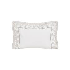 Fronha Trussardi La Collina 300 fios 100% Algod�o 50cmx70cm Branco/Legno