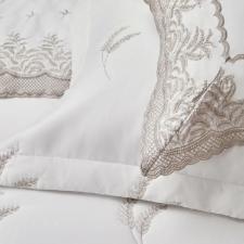 Fronha Trussardi La Collina 300 fios 100% Algod�o 50cmx70cm Branco/Legno