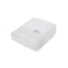 Toalha de banho Trussardi Palladio 100% Algod�o 86cmx1,50m Branco/Rosato