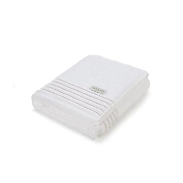 Toalha de rosto Trussardi Palladio 100% Algod�o 48cmx80cm Branco/Rosato