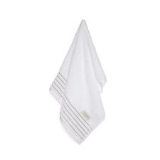 Toalha de rosto Trussardi Palladio 100% Algod�o 48cmx80cm Branco/Rosato