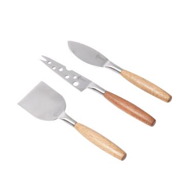 Jogo de facas para queijo em acacia Kenya 3 pe�as