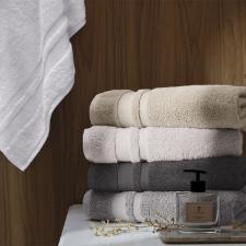 Toalha de rosto Trussardi Lorenzi 48cmx80cm 100% Algod�o Nocciola