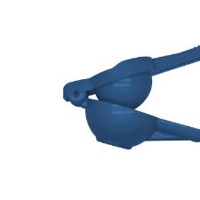 Espremedor de Lim�o Fackelmann em pl�stico 19,5x5,8x4,5cm na cor azul com design ergon�mico e pr�tico