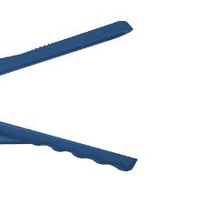 Espremedor de Lim�o Fackelmann em pl�stico 19,5x5,8x4,5cm na cor azul com design ergon�mico e pr�tico