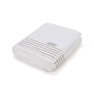 Toalha de rosto Trussardi Palladio 48cmx80cm 100% Algod�o Branco/Legno