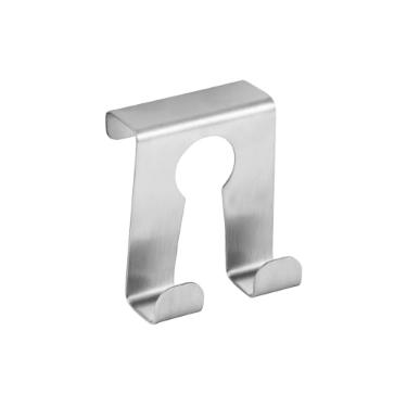 Gancho duplo para porta de arm�rio em a�o inox Fackelmann