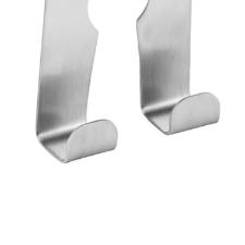 Gancho duplo para porta de arm�rio em a�o inox Fackelmann