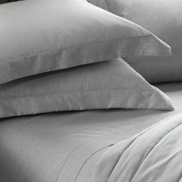 Jogo de len�ol Kacyumara Fio Tinto Chambret 200 fios Casal Marinho