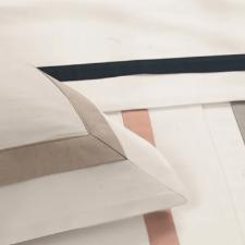 Fronha Trussardi Vercelli 50cmx90cm 100% Algod�o Branco e Marmo