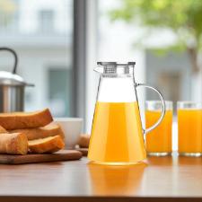 Jarra em vidro com tampa em a�o inox Dynasty Twinkle 1,8 litro para sucos, drinks e �gua