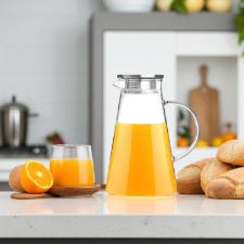 Jarra em vidro com tampa em a�o inox Dynasty Twinkle 1,8 litro para sucos, drinks e �gua