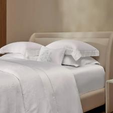 Jogo de len�ol Trussardi Girelli 300 fios 100% Algod�o King Branco/Branco