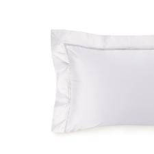 Fronha Trussardi Matheus 1000 fios 50cmx70cm 100% Algod�o Eg�pcio Branco/Platino