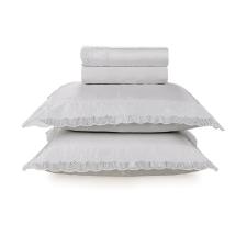 Jogo de len�ol Trussardi Cristina 600 fios 100% Algod�o Queen Branco/Branco