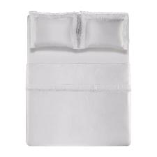 Jogo de len�ol Trussardi Cristina 600 fios 100% Algod�o Queen Branco/Branco