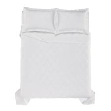 Colcha Trussardi Galles 300 fios 2,50mx2,50m Queen Branco/Branco