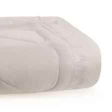 Edredom Trussardi Galles 300 fios 2,90mx2,50m King Branco/Branco