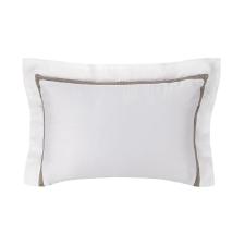 Fronha Trussardi  Marconi 300 fios 50cmx70cm Branco/Legno