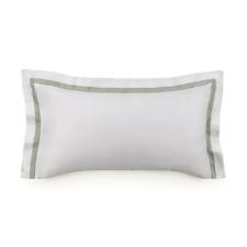 Fronha Trussardi  Vercelli 300 fios 50cmx90cm Branco/Pistacchio