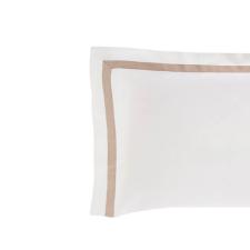 Fronha Trussardi  Vercelli 300 fios 50cmx90cm Branco/Nocciola