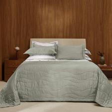 Jogo de Porta Travesseiro Trussardi Novara 300 fios 2 pe�as 50cmx90cm Pistacchio