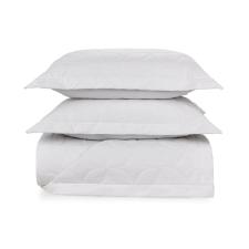 Colcha Trussardi Mompiano 200 fios 2,50mx2,50m Queen Branco/Branco