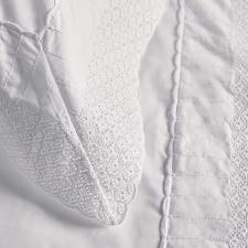 Colcha Trussardi Mompiano 200 fios 2,50mx2,50m Queen Branco/Branco