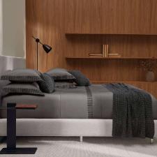 Jogo de len�ol Trussardi Scarpe 200 fios 100% Algod�o King Ard�sia/Nero