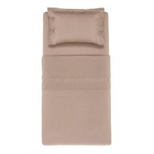 Jogo de len�ol Trussardi Scarpe 200 fios 100% Algod�o Solteiro Avena/Legno/Nocciola