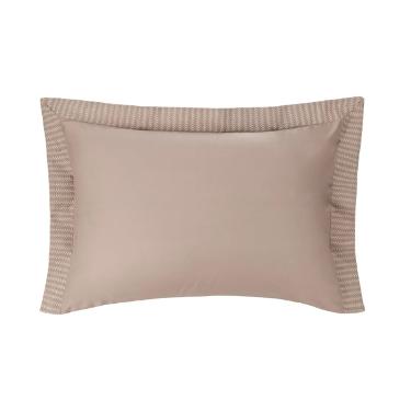 Fronha Trussardi  Scarpe 200 fios 50cmx70cm Avena/Legno/Nocciola