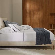 Jogo de fronhas 2 pe�as Trussardi Mazzini 200 fios50cmx70cm Branco/Ard�sia