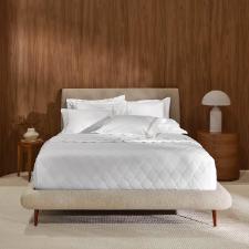 Jogo de fronhas 2 pe�as Trussardi Mazzini 200 fios 50cmx70cm Branco/Avena