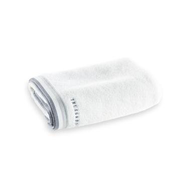 Toalha de rosto Trussardi Montello 48cmx80cm 100% Algod�o Branco/Cinza